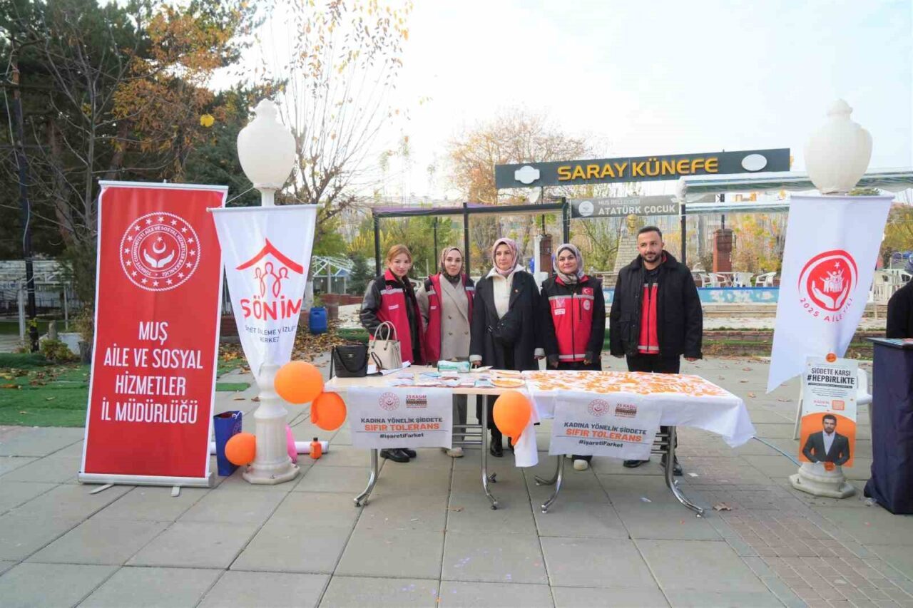 Muş'ta Kadına Yönelik Şiddete Karşı Uluslararası Mücadele Günü dolayısıyla Aile