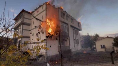 Konya'nın Kulu ilçesindeki Yaraşlı Mahallesi'nde M.Y.'ye ait üç katlı bir