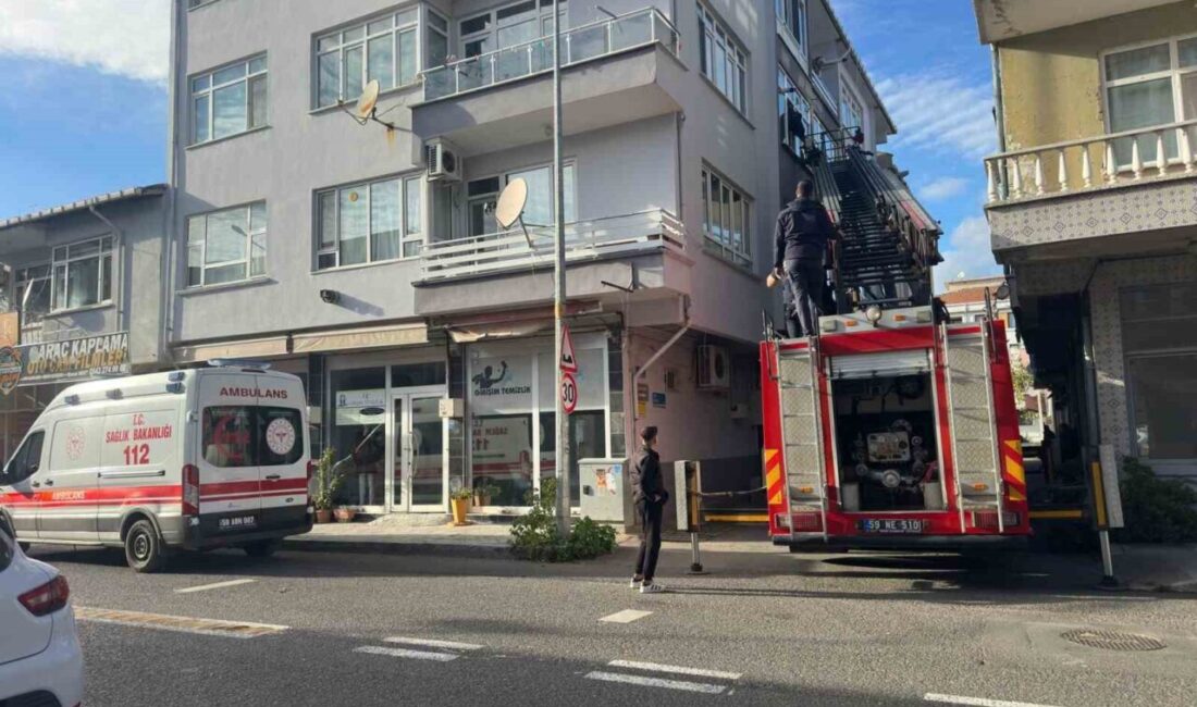 Tekirdağ'ın Muratlı ilçesinde bir dairede ocağın açık bırakılması paniğe yol