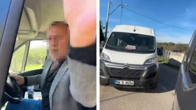 Sakarya'nın Söğütlü ilçesinde bir okul servis şoförü, yasak olan dar