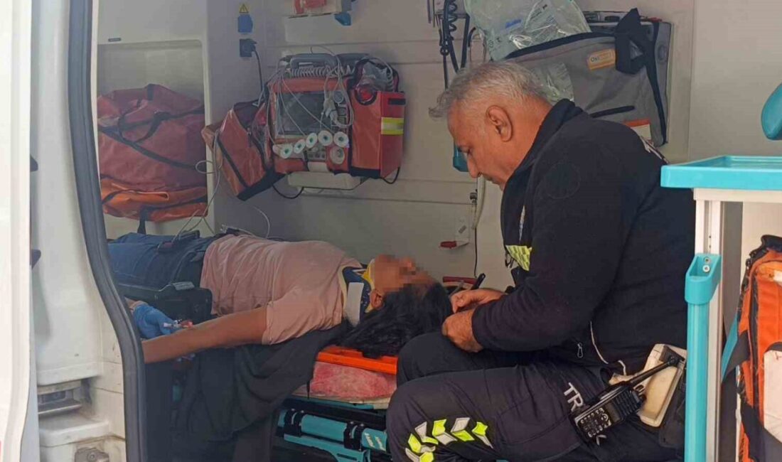 Manavgat'ta Aysel S., önündeki araca çarpmamak için fren yapınca devrilen