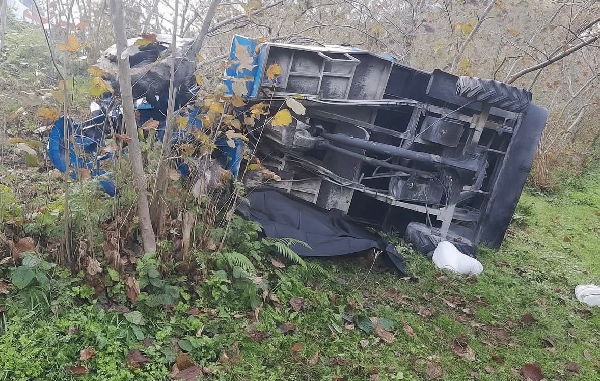 Ordu'nun Fatsa ilçesinde, patpatın uçuruma düşmesi sonucu 69 yaşındaki Şehri