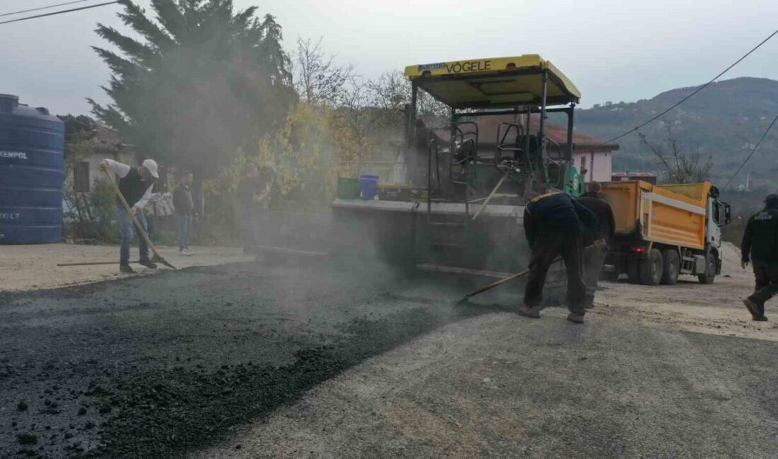 Ordu Büyükşehir Belediyesi, mahalle ve grup yollarında sıcak asfalt yenileme
