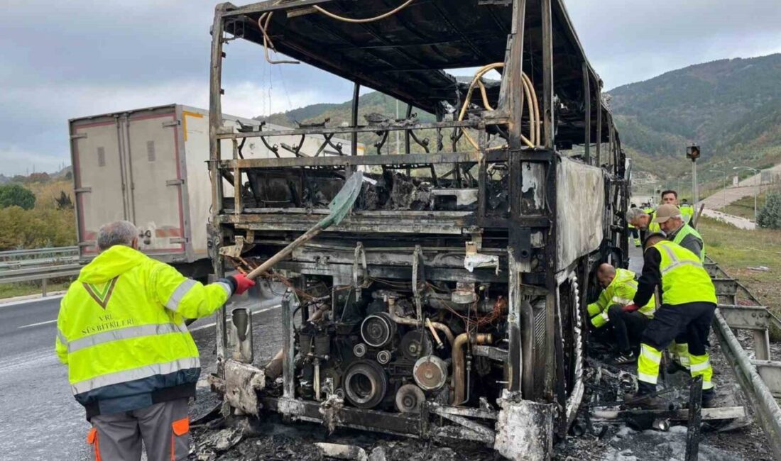 Orhangazi Tüneli Yakınlarında Öğrenci Taşıyan Otobüs Yangını: Sürücü Hızla Tahliye Etti Gebze-Orhangazi-İzmir Otoyolu'nda, Lapseki'den İstanbul'a giden bir otobüsün motor bölümünde yangın