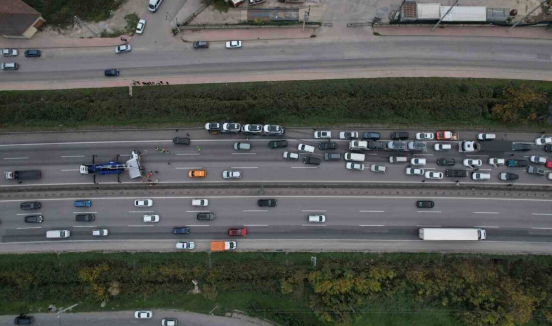 Anadolu Otoyolu'nda, Sakarya'nın Arifiye ilçesinde İ.G. yönetimindeki tır ile S.Ç.