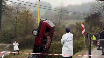 Bartın’da kontrolden çıkarak dereye uçan otomobilde, 57 yaşındaki Murat Soyöz
