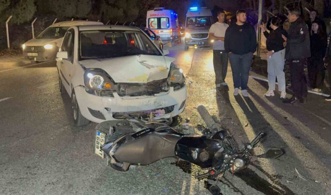 Samsun'da meydana gelen kazada, Gamze Y. yönetimindeki otomobil, 23 yaşındaki