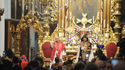 Papa 14. Leo, İstanbul'da gerçekleştirdiği ziyaretler kapsamında Kumkapı'daki Ermeni Apostolik