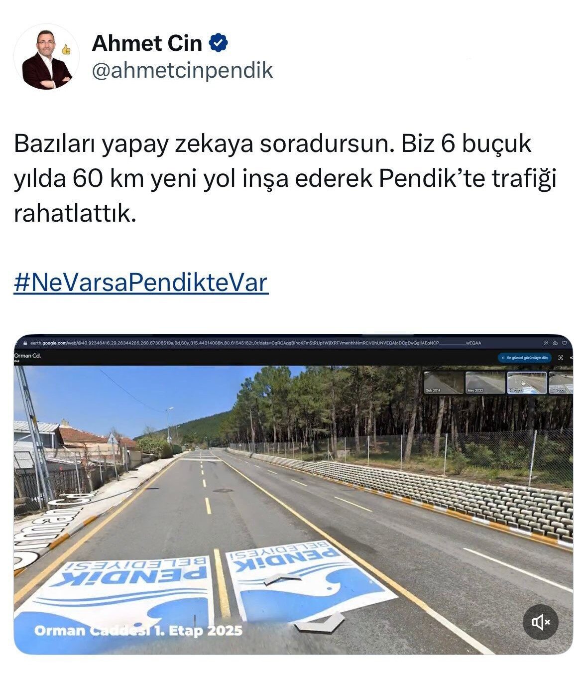 Pendik Belediye Başkanı Ahmet Cin, Ankara Büyükşehir Belediye Başkanı Mansur