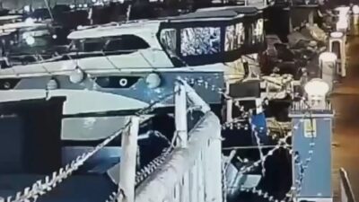 Pendik Marina'da 16 Kasım'da meydana gelen kazada, tekne halatının kopması