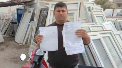 Adıyaman’ın Gölbaşı ilçesinde Hanifi Kırtay, kasklı olduğu halde kasksız ceza