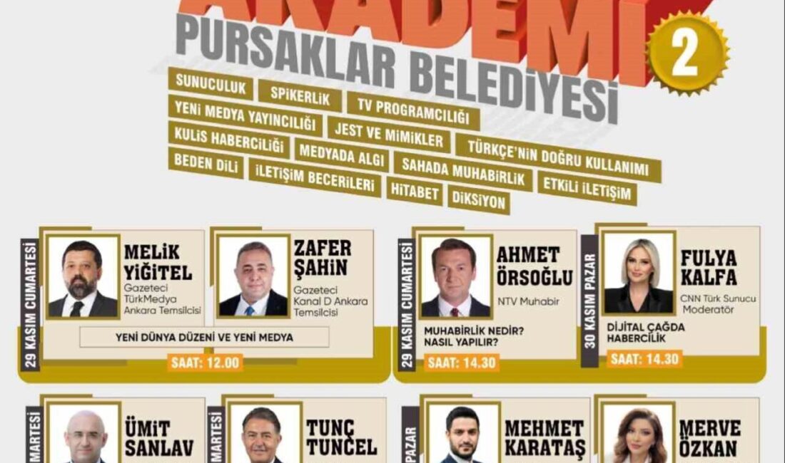 Pursaklar Belediyesi, medya alanında eğitim vermek amacıyla 2. Basın Akademisi'ne