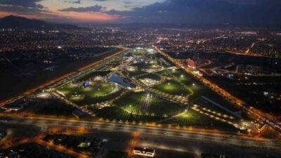 Kayseri'nin sembolik projelerinden biri olan Recep Tayyip Erdoğan Millet Bahçesi,