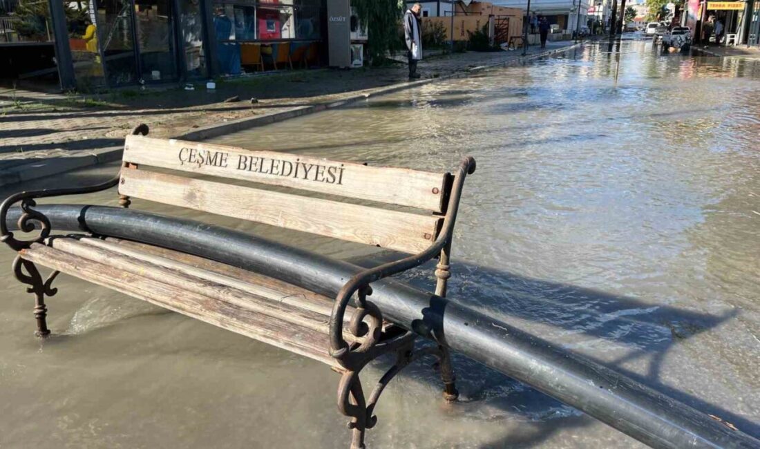 Çeşme’de Yerel Altyapı Sorunları Sebebiyle Şiddetli Yağış Sonrası Su Baskınları Yaşandı İzmir’in Çeşme ilçesinde meydana gelen şiddetli yağışlar sonucu su baskınları