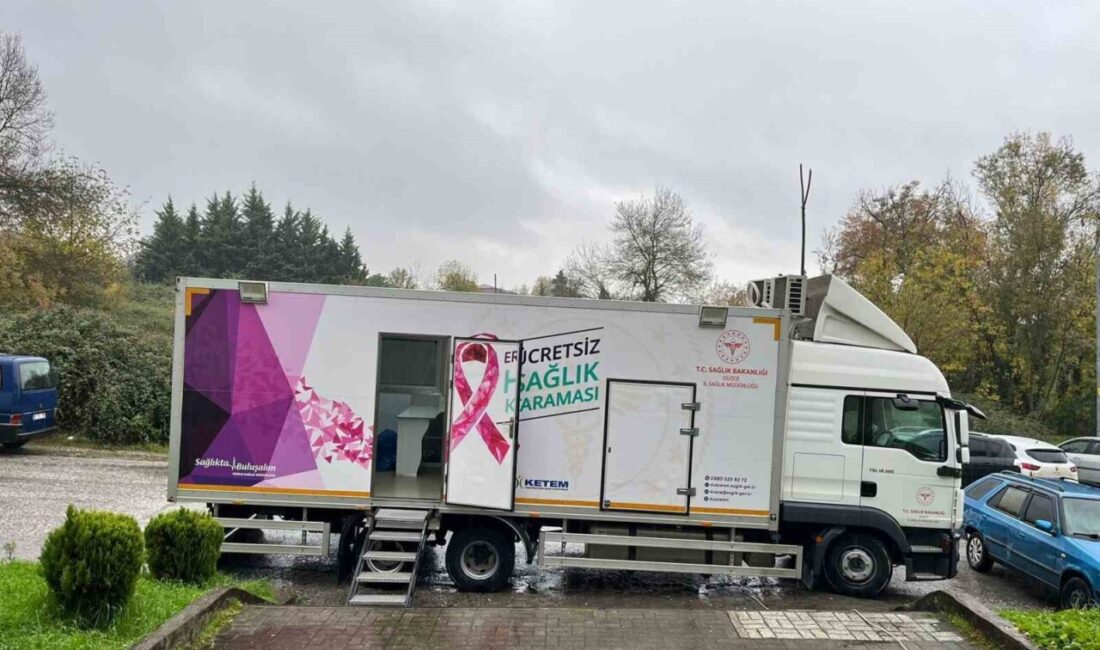 Düzce’de Mobil Sağlık Ekipleri, Kanser Taramalarını Vatandaşlara Ücretsiz Sunuyor Düzce Sağlık Müdürlüğü, mobil tır ile Bahçeşehir'de kanser taramaları gerçekleştirerek