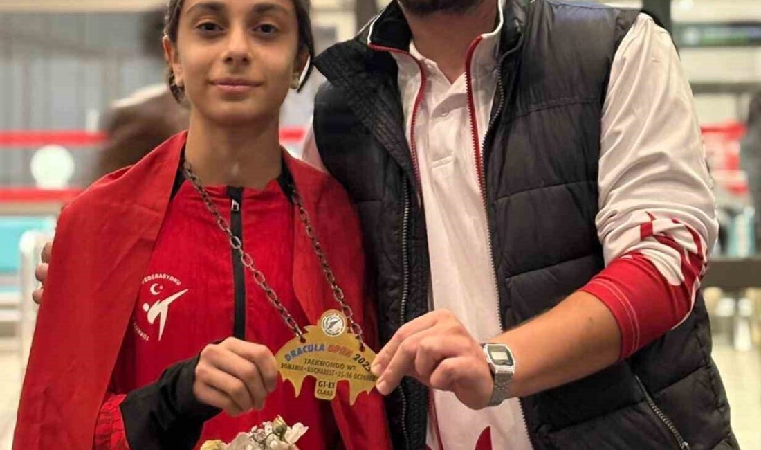 Bükreş'te düzenlenen Uluslararası Dracula Open Taekwondo Turnuvası'nda, Şahinbey Belediyespor'un sporcusu
