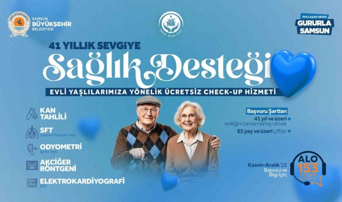 Samsun Büyükşehir Belediyesi, 65 yaş üstü ve 41 yıllık evli