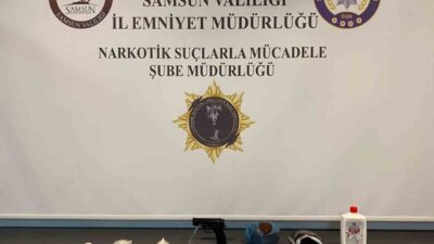 Samsun'da narkotik ekiplerinin gerçekleştirdiği operasyonda, bir çatı katında 521 gram