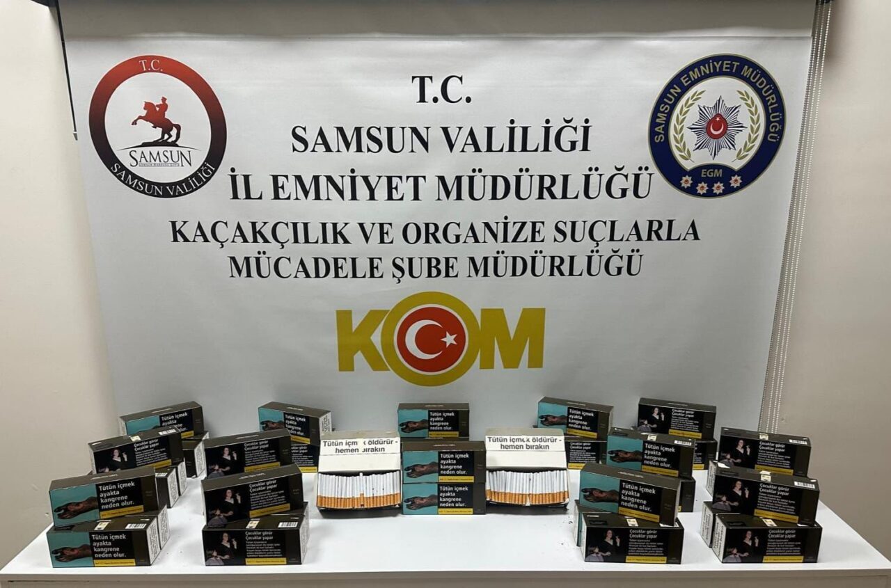 Samsun'un Canik ve Alaçam ilçelerinde düzenlenen operasyonlarda 10 bin doldurulmuş