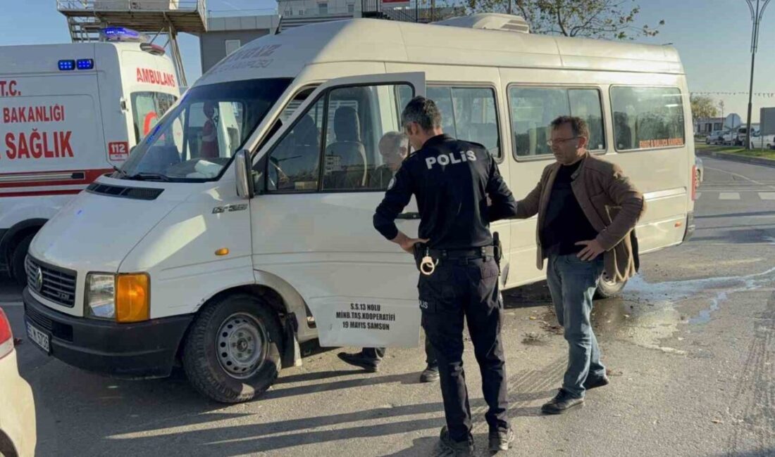 Samsun'un İlkadım ilçesinde, minibüs ile otomobilin çarpışması sonucu Meliha U.