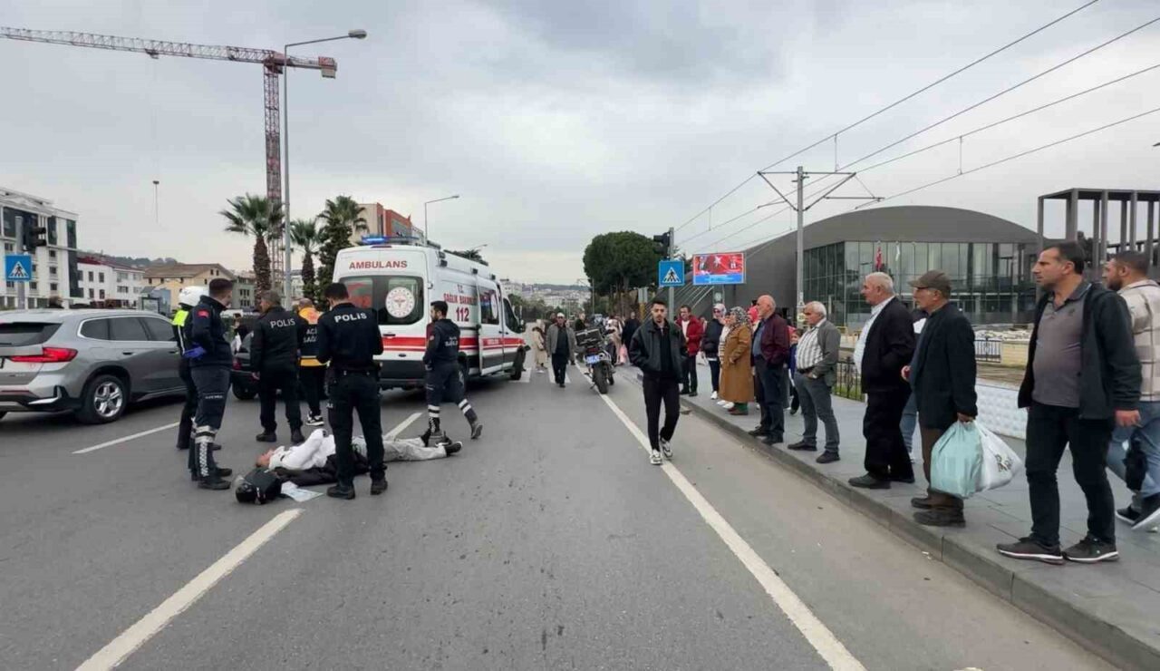 Samsun'un İlkadım ilçesinde 22 yaşındaki Semih H., motosikletiyle ilerlerken dengesini