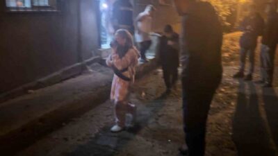 Samsun'da bir 4 katlı binanın giriş katında soba nedeniyle çıkan