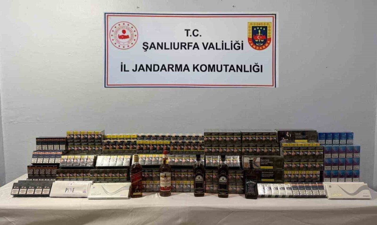 Şanlıurfa’da Jandarma Ekipleri Tarafından Gümrük Kaçağı Ürünler Ele Geçirildi