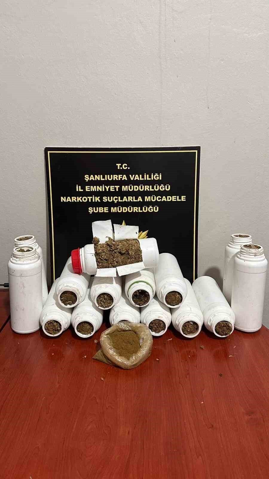 Şanlıurfa’da Narkotik Ekipleri Tarafından 7 Kilodan Fazla Uyuşturucu Madde Ele Geçirildi