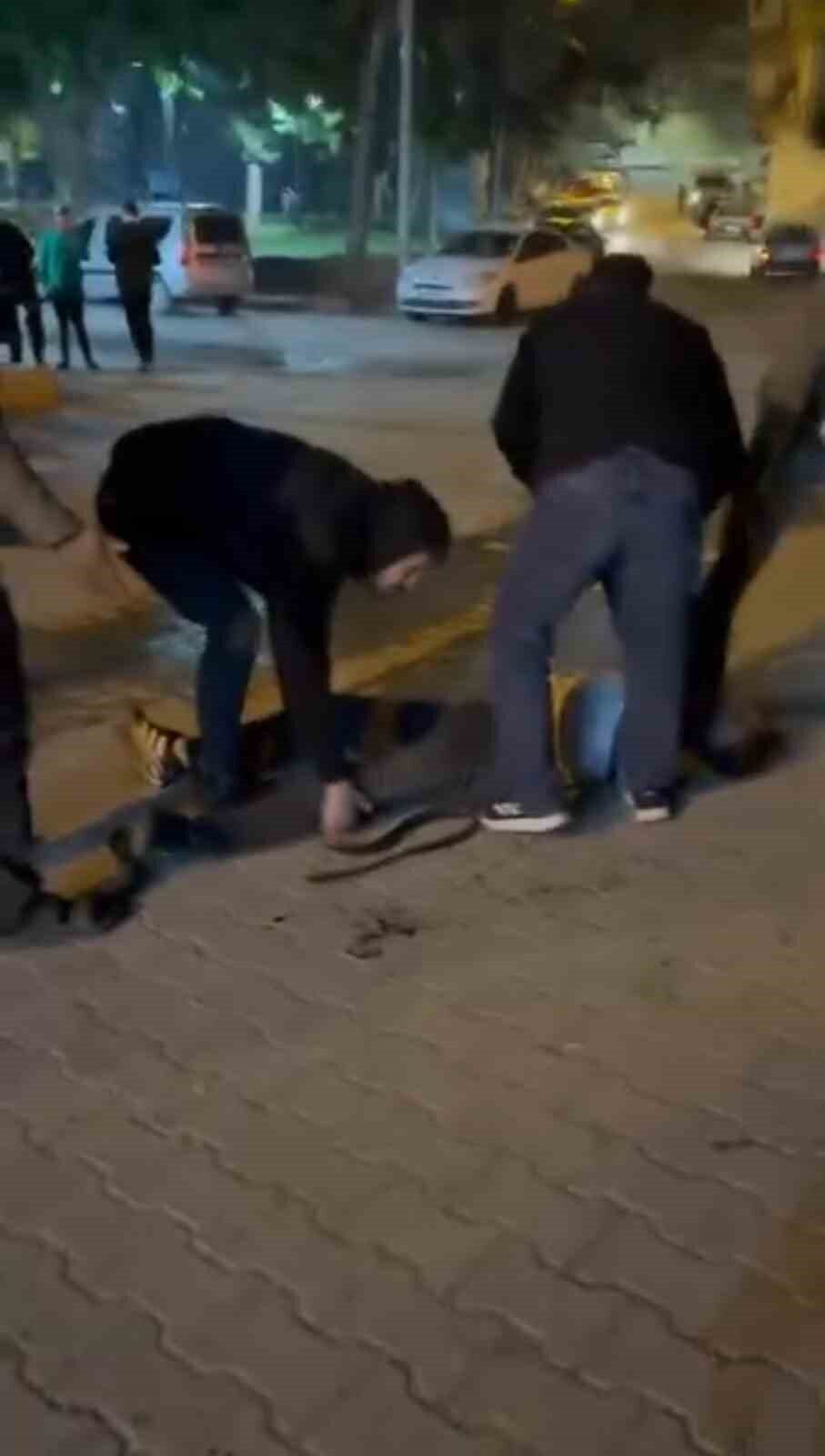 Şanlıurfa'nın Haliliye ilçesinde meydana gelen kavgada iki grup birbirine bıçak,