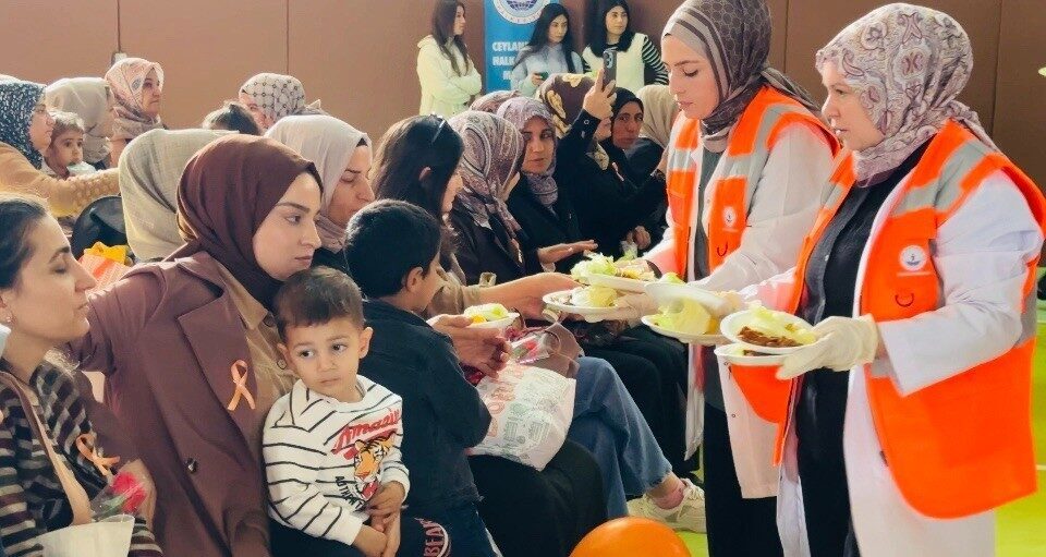 Ceylanpınar'da 25 Kasım Kadına Yönelik Şiddetle Mücadele Günü kapsamında düzenlenen