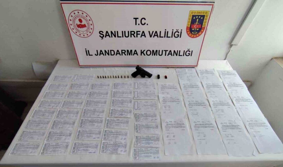 Şanlıurfa'da jandarma, Suruç ve Eyyübiye ilçelerinde tefecilik yapan 3 zanlıyı
