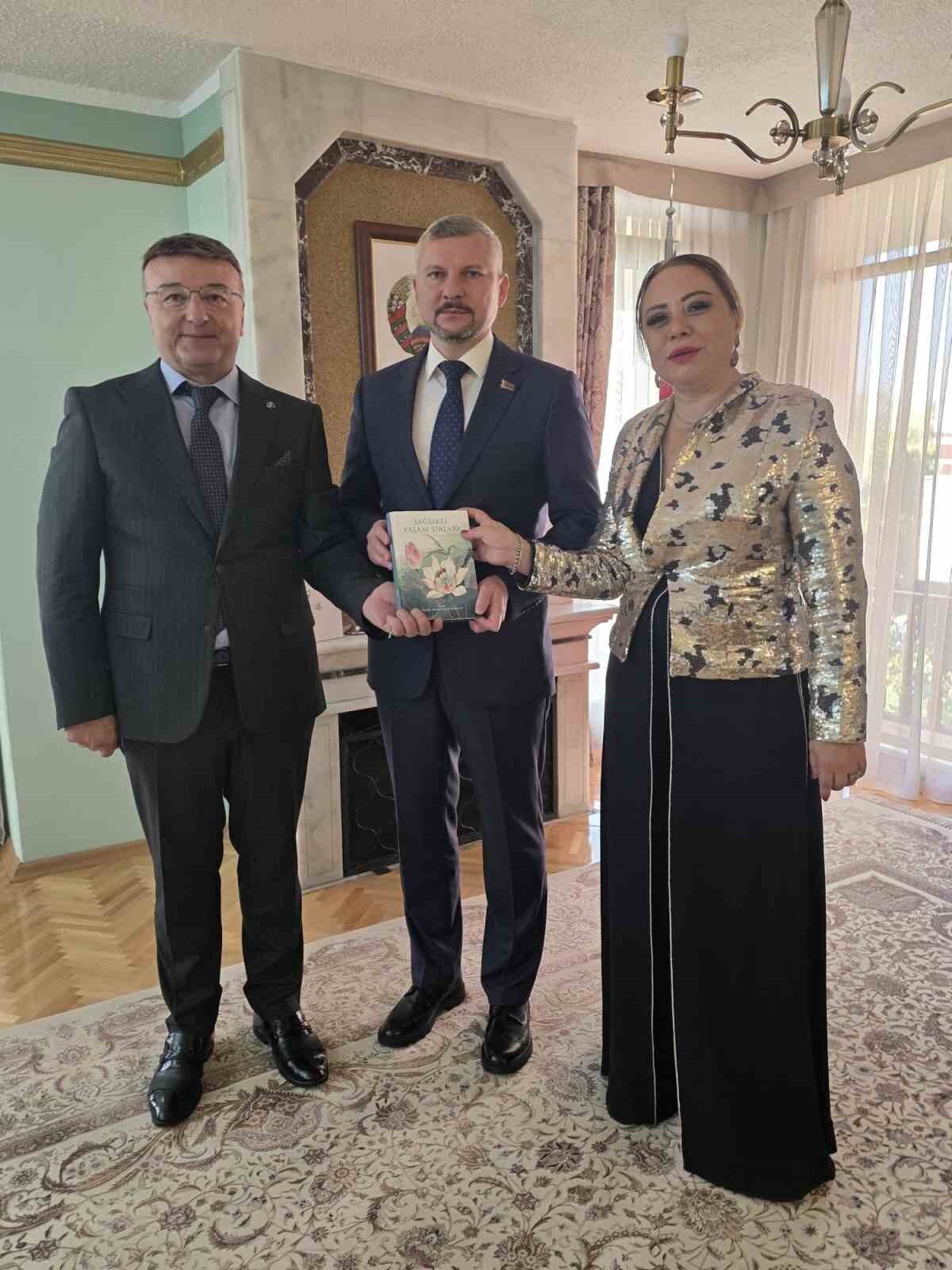 SATKOF Genel Başkanı Prof. Dr. Aysun Bay, Belarus Büyükelçisi Anatoli