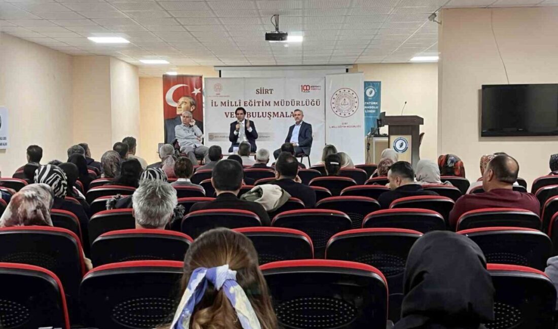 Siirt’te Veli Buluşmaları’nın Altıncı Toplantısı Atatürk Anadolu Lisesi’nde Düzenlendi Siirt İl Milli Eğitim Müdürlüğü, Veli Buluşmaları'nın altıncı toplantısını Atatürk