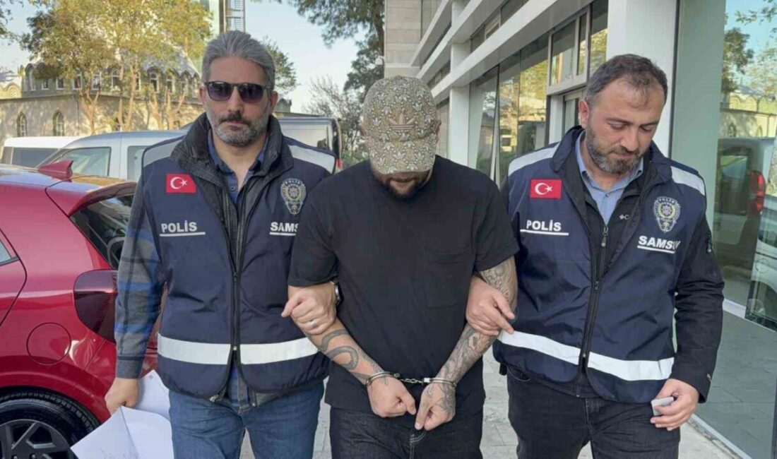 Samsun'un Atakum ilçesinde bir araca silahlı saldırı düzenleyen H.K.T., gözaltına