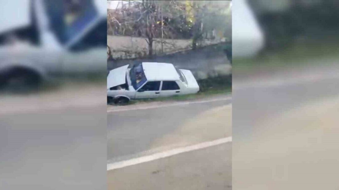 Sinop'un Türkeli ilçesinde bir otomobilin su kanalına düşmesi sonucu bir