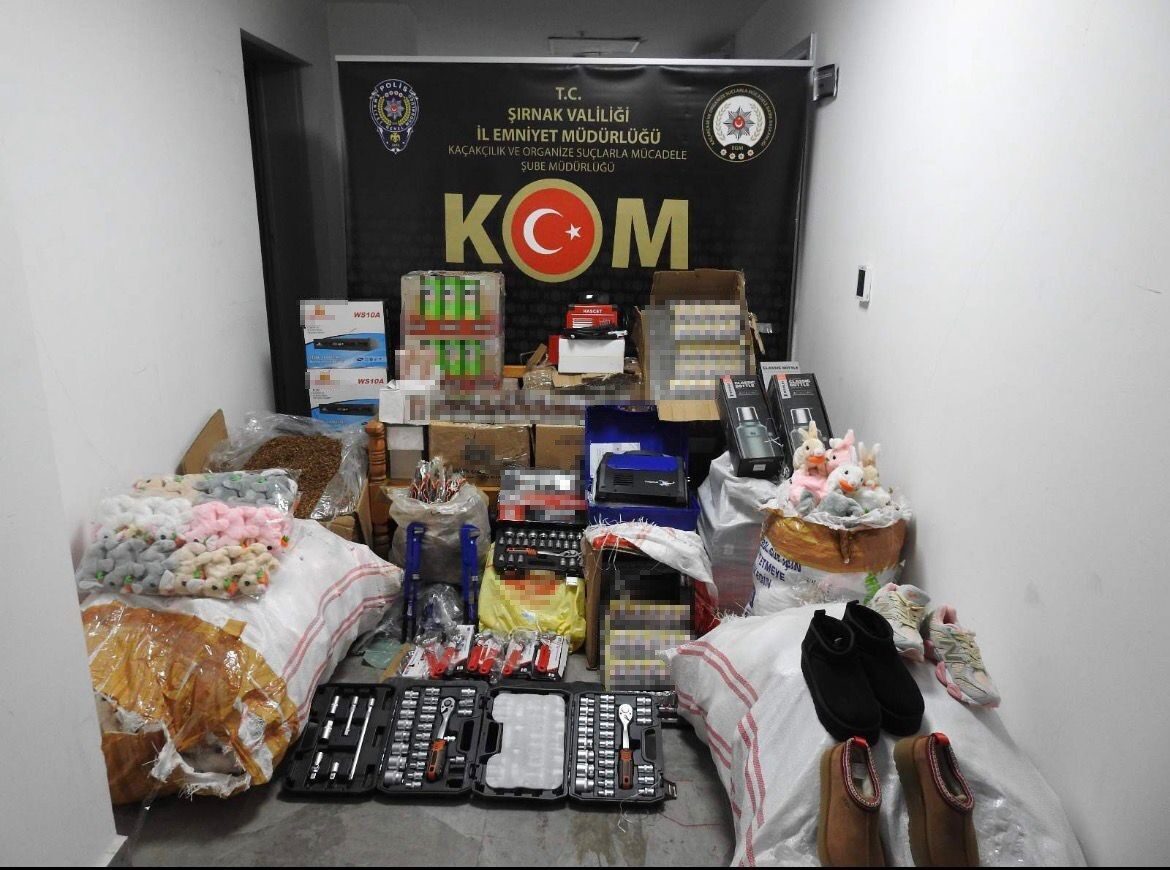 Şırnak’ta gerçekleştirilen operasyonlarda 45 şüpheli yakalandı, 23 milyon liralık kaçak eşya ele geçirildi