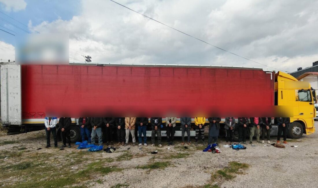 Sivas'ta Suşehri ilçesinde yapılan kontrollerde durdurulan tırın dorsesindeki 18 kaçak