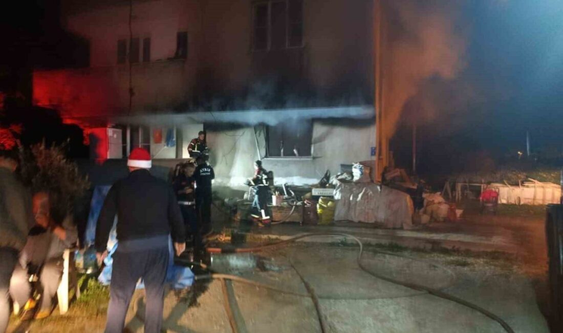 Aydın'ın Sultanhisar ilçesindeki bir evde sobadan çıkan yangın sonucu, ev