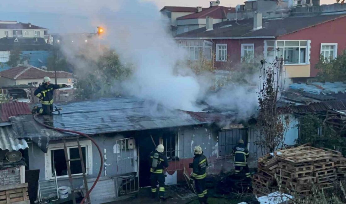 Tekirdağ’ın Ergene ilçesinde Serkan Zengin’in yaşadığı gecekonduda çıkan yangın, soba