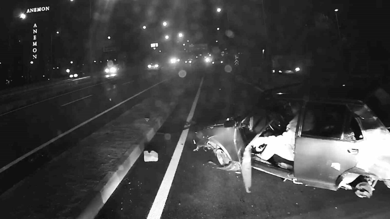 Karabük'te Y.E. isimli sürücü, sokak hayvanına çarpmamak için manevra yaparken