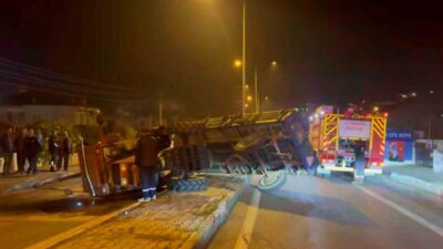 Söke'de römorklu traktörün devrilmesi sonucu M.T. yaralandı. Kaza, Yenidoğan-Güllübahçe yol