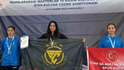 Kayserili yüzücü Sudenas Çakmak, Kırıkkale'de gerçekleşen Uluslararası Masterlar 10 Kasım