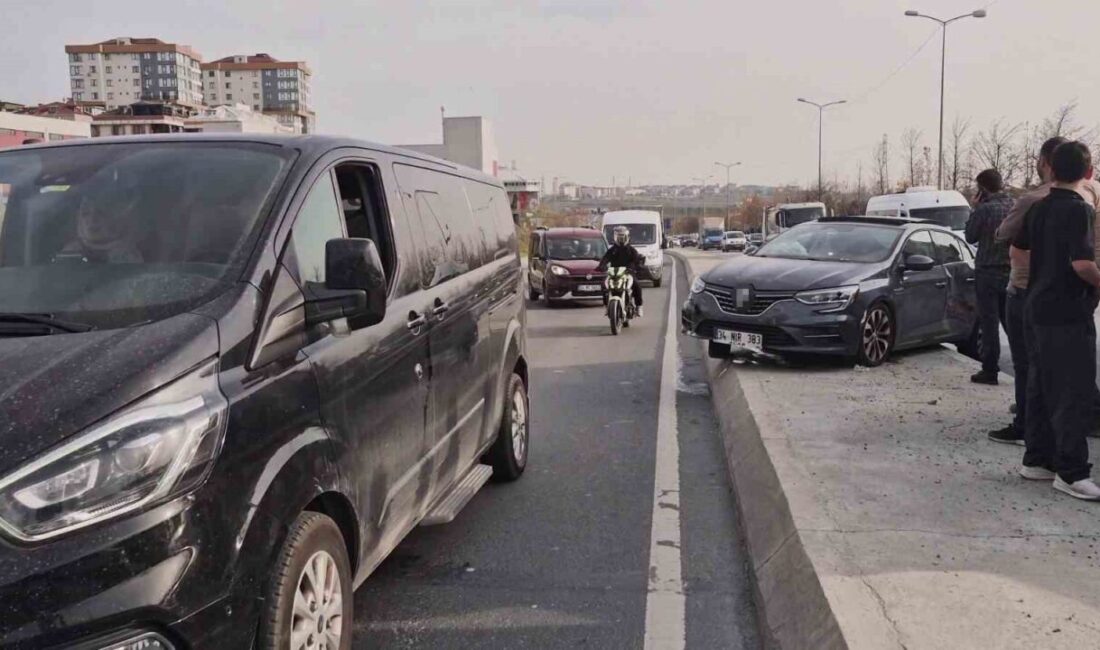 İstanbul Sultangazi’de bir kamyonun otomobili sıkıştırması sonucu direksiyon hakimiyetini kaybeden