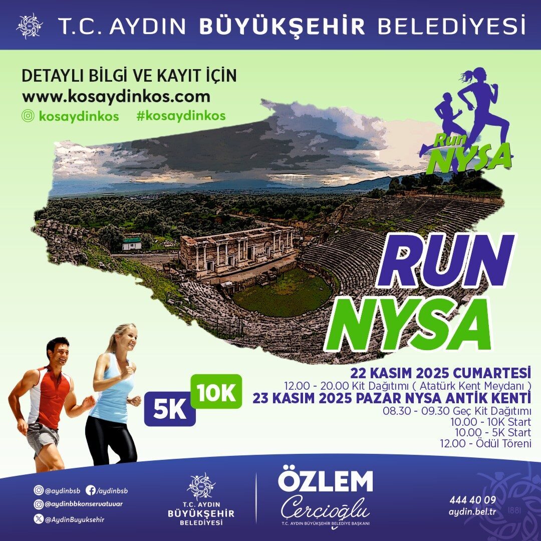 Aydın Büyükşehir Belediyesi, Sultanhisar'daki Nysa Antik Kenti'nde 23 Kasım'da "Run