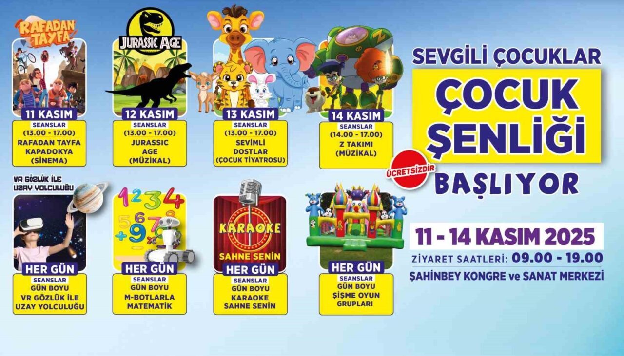 Şahinbey Belediyesi, 11-14 Kasım tarihleri arasında Şahinbey Kongre ve Sanat