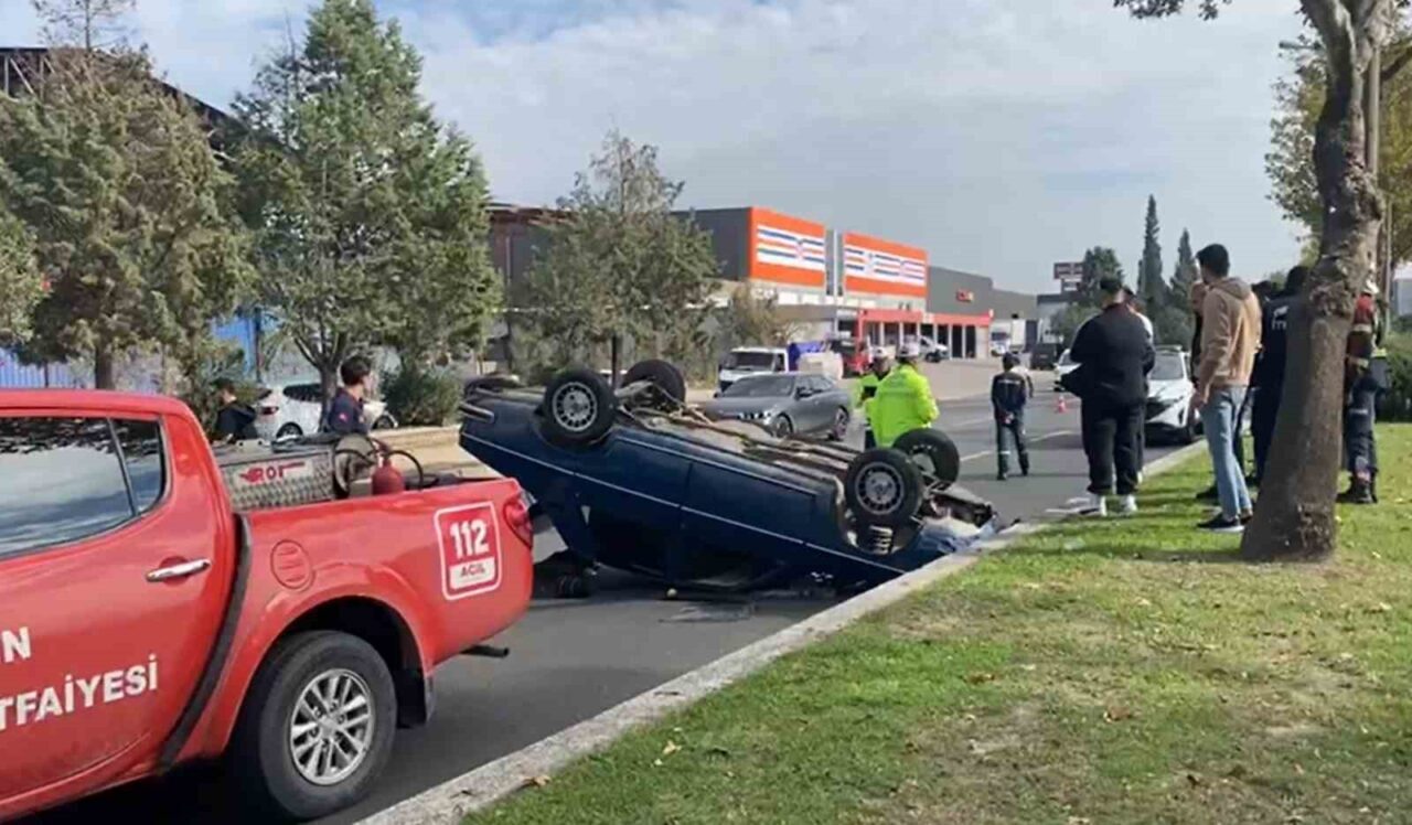 Aydın'ın Efeler ilçesinde M.Ö.'nün kullandığı otomobil, başka bir aracın sıkıştırması