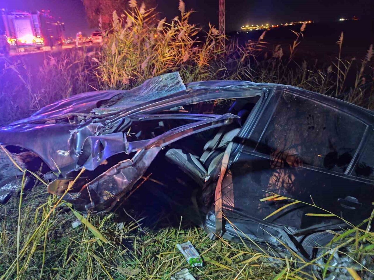 Sungurlu’da Kontrol Kaybı Sonucu Takla Atan Araç Hurdaya Döndü, 1 Yaralı Var