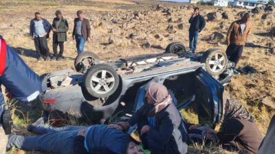 Şanlıurfa'nın Siverek ilçesinde Nurettin U. yönetimindeki otomobil, direksiyon hakimiyetinin kaybolması