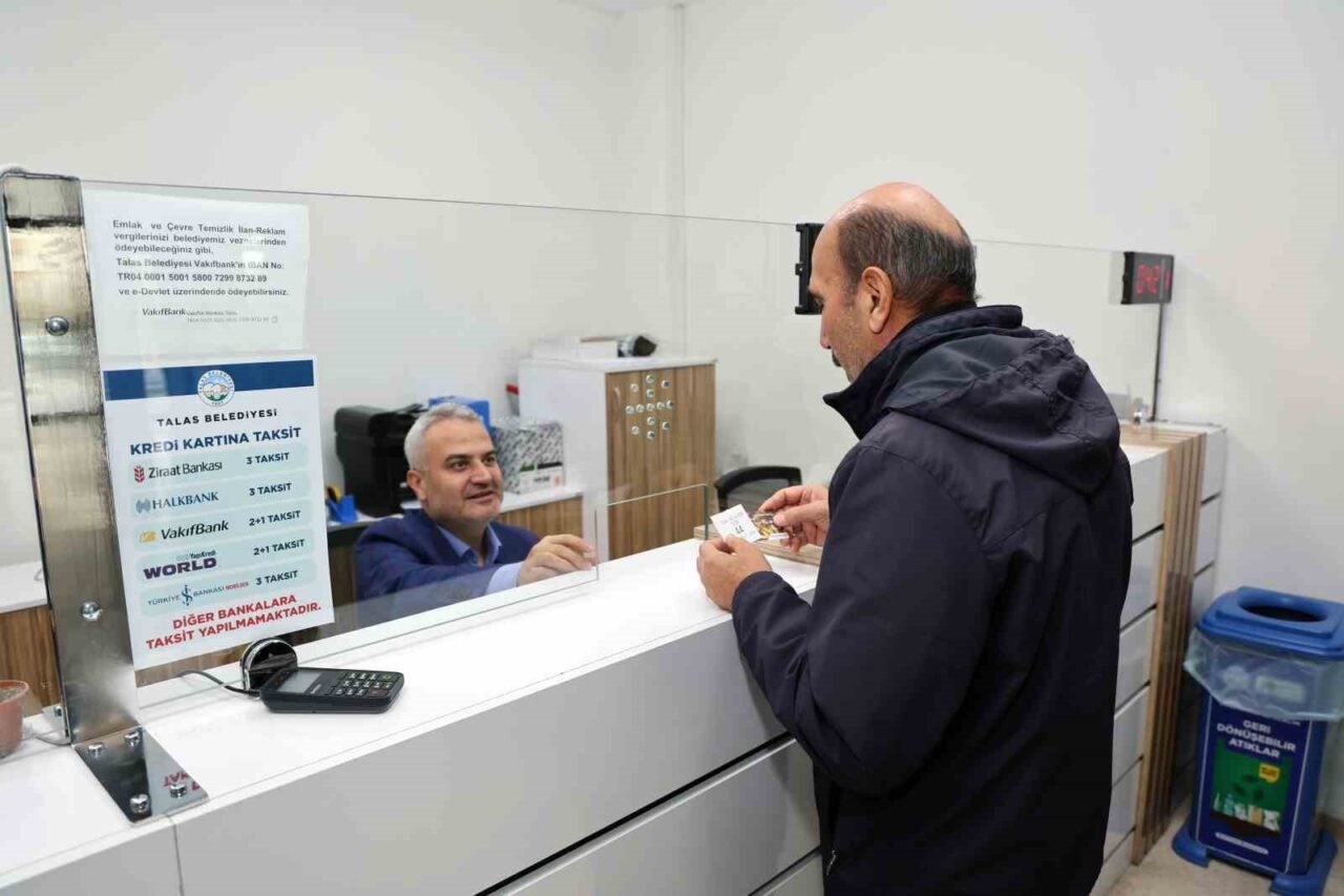 Talas Belediyesi'nde 2025 yılı emlak, çevre temizlik ve ilan-reklam vergilerinin