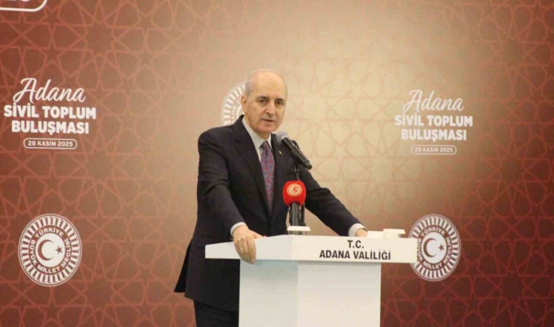 TBMM Başkanı Numan Kurtulmuş, Adana'da sivil toplum kuruluşlarıyla bir araya